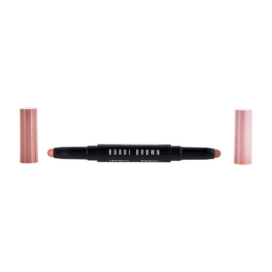 Bobbi Brown – Langanhaltender Creme-Lidschattenstift mit zwei Enden, Pink Steel Shimmer/Bark Matte, 1,6 g