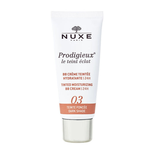 Nuxe Teint Eclat Prodigieux getönte, feuchtigkeitsspendende BB-Creme – 03 Dark, 30 ml