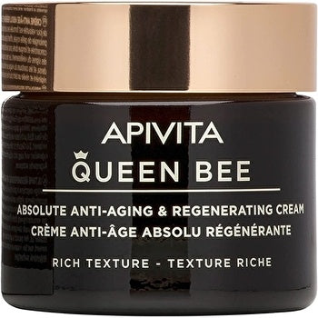 Apivita Queen Bee Absolute Anti-Aging &amp; Regenerationscreme, reichhaltige Textur, 50 ml