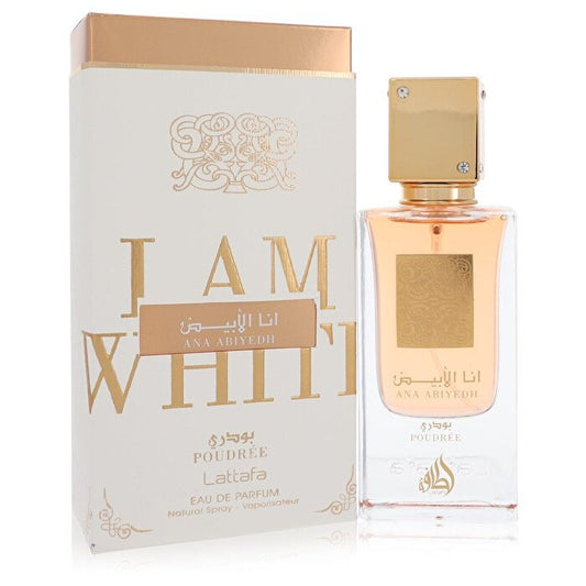 Lattafa Ana Abiyedh I Am White Poudree Eau De Parfum Spray (Unisex) 60 ml/2 oz