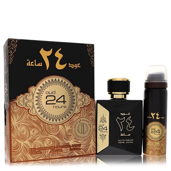 Al Zaafaran Ard Al Zaafaran Oud 24 Stunden Eau de Parfum Spray + Parfümiertes Spray (Unisex) 3,4 oz 100 ml/3,4 oz