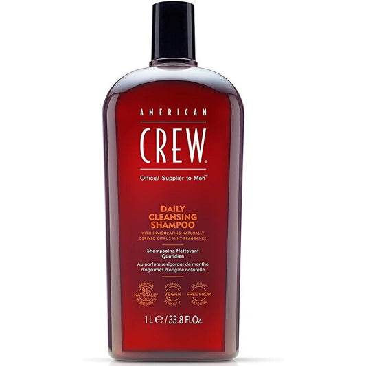 American Crew Men Tägliches Reinigungsshampoo (für normales bis fettiges Haar und Kopfhaut) 1000 ml/33,8 oz